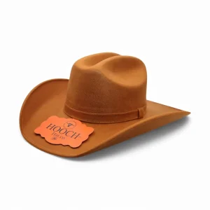 Texana Vaquera para Mujer de Fieltro Sintético Color Tan Estilo Western – Hooch HTD-58