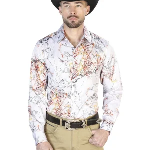 White Casual Long Sleeve Shirt 43993